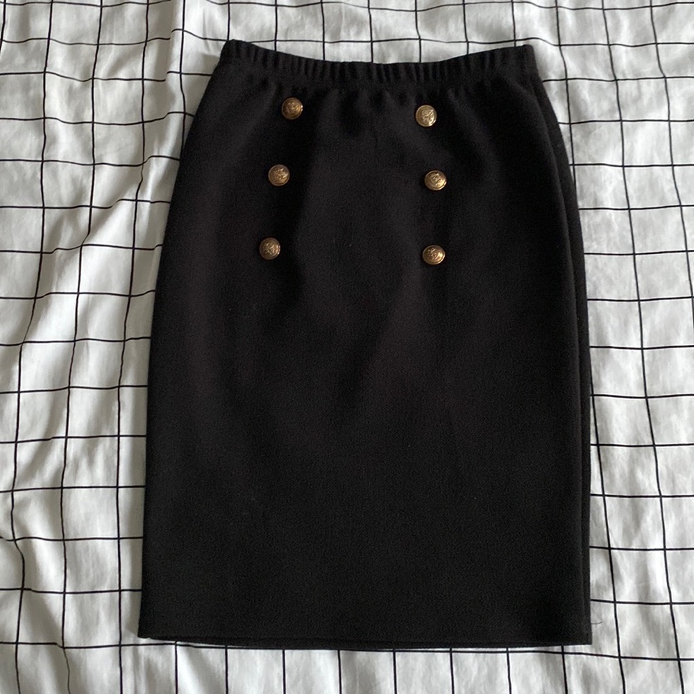 SHEIN black shirt with buttons